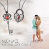 oly-743aa7d358b0bb8c975acd4214282a99 Wholesale personality hollow diamond love clavicle chain key lock creative cole girlfriends gift necklace pendant pair