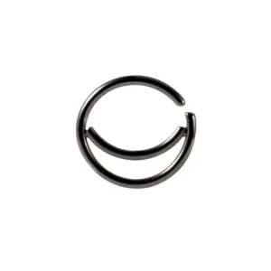 Black Crescent Moon / Rod Thickness * Inner Diameter 0.8x8mm