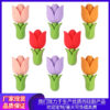 Wholesale Tulip Silicone Beads Flower Loose Beads