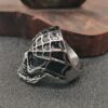 oly-744fad69d86ca63114ffe73b1d3b5a17 Wholesale European and American Rock Gothic Band Punk Exaggerated Retro Skull Spiderman Titanium Steel Men's Ring