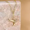 Wholesale Fashion Bird Copper Zircon Pendant Necklace In Bulk