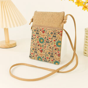 Tower style double pull crossbody bag