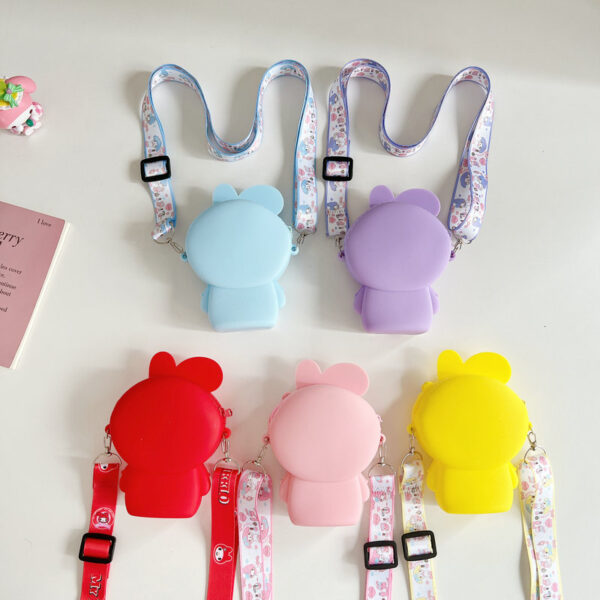 Wholesale 2024 New Merleti Silicone Coin Purse Chilen's Crosbody Bag Storage Earphone Bag Cartoon Cute Student Bag