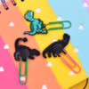 oly-745a26079e8ace392441990691539f64 Wholesale Random 50pcs Colorful Paperclip Dinosaur Series File Bookmarks