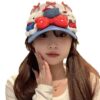 Wholesale Cute Hello Kitty Bow Cap Children y2k Yabi Wind Show Face Small Breathable Baseball Cap Summer