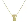 Wholesale Simple Style Classic Style Letter Copper Plating 18K Gold Plated Pendant Necklace