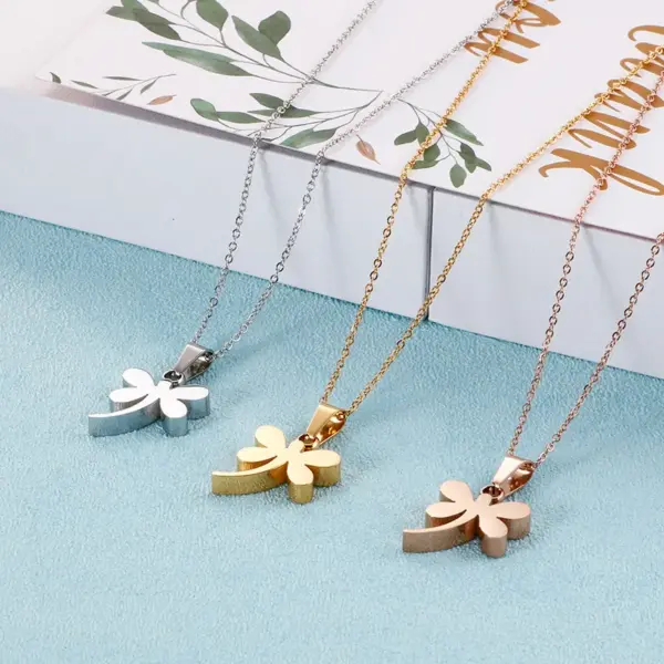 Wholesale Korean Version Of Simple Jewelry Wholesale Cute Dragonfly Pendant Necklace