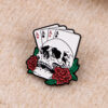 Wholesale Halloween Cartoon Metal Skull Brooch Badge