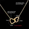 Wholesale PVD Coated Real Gold Plated Heart Stainless Steel Titanium Steel Ethnic Style Waterproof Non Tarnish 304 Stainless Steel Lobster Trigger Clasp Closure Necklace