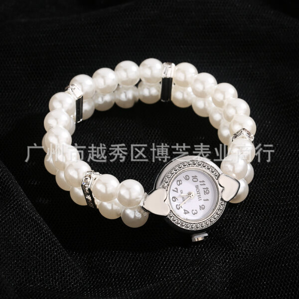oly-7474900fd3078efd0d7b800397fc08a1 Wholesale Spice Girls Y2K Millennium Love Imitation Diamond Pearl Watch Korean Bracelet Didi Trendy Heart-shaped ins Dual-purpose Sweet Girl Watch