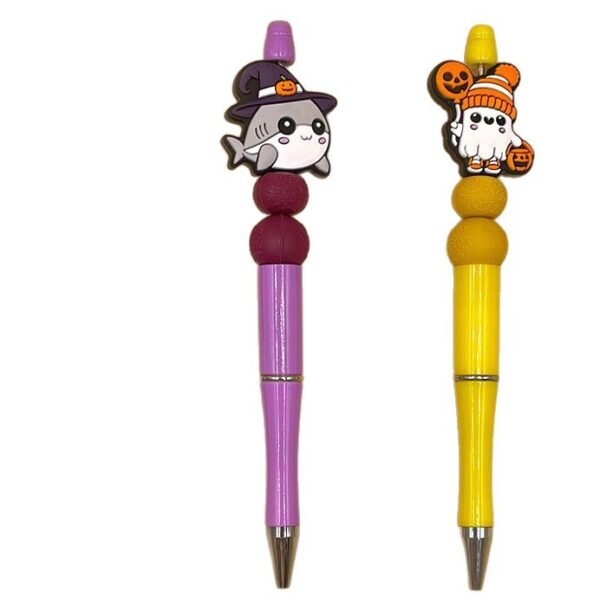 oly-747c11e77a6898bc7ef6f46a216a0b3c Wholesale Food-grade silicone Halloween epoxy ghost pumpkin beaded baby teether focus beads available for wholesale.