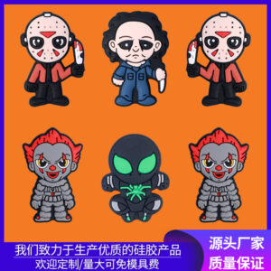 oly-747d3096d7d3e2b91bf8a6eb80c78582 Wholesale Halloween Silicone Beads Dark Series Loose Beads DIY Bracelet Necklace Accessories Cartoon Beads Wholesale Bead Pendant