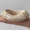 Wholesale Exaggerated large studded resin bracelet, uniquely shaped color-blocked jewelry