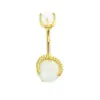 Wholesale 1 Piece Simple Style Heart Shape Pineapple Butterfly Plating Inlay Stainless Steel Zircon Navel Stud