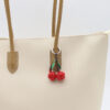 Wholesale Exquisite PU cherry shoe hanging ball pendant keychain bag charm