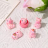 Wholesale Colorful pink animal with hole shaped beads