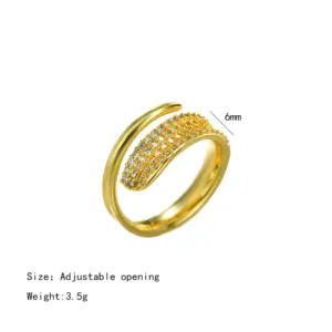 J113 Gold Flat Full Diamond