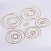 Wholesale 1 Pair Simple Style Circle Plating 304 Stainless Steel No Inlaid 18K Gold Plated Stainless Steel Earrings