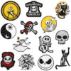 oly-74a57809eef8450fe818d1d09c456243 Wholesale Xiao Tian Christmas Cry Night Suit Embroidery Cloth Sticker Skull Head Patch Computer Embroidery Label Horror Cat Embroidery Sticker
