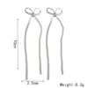 Wholesale 1 Pair Simple Style Bow Knot Plating Copper 18K Gold Plated Drop Earrings