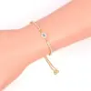 Wholesale Jewelry Fashion Geometric Copper Artificial Gemstones Diamond Bracelets