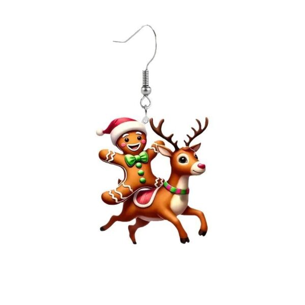 Wholesale Cute gingerbread man with reindeer ears Christmas Day