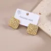Wholesale 1 Pair/Package Casual Modern Style Round Stripe Dragonfly Polishing Plating 201 Stainless Steel 18K Gold Plated Earrings