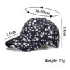 Wholesale Cross-border source outdoor neutral five-pointed star printed baseball cap sun hat B1012