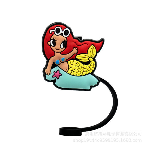 Wholesale 10MM Cute Straw Dust-proof Straw Cap New Casual DIY Decorations Accessories Suction Pipe Cover Silicone Dust Plug