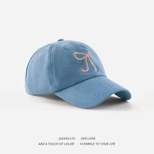 Bow baseball--blue
