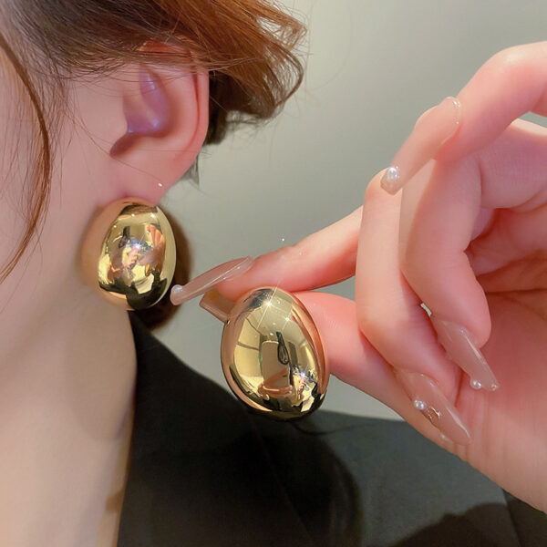 oly-74ddb82124488efab7d6e1d2f1d531e6 Wholesale Real Gold Electroplated Sier Needle Metal Circle Earrings Fashion Long Tassel Earrings Design Sense Earrings Wholesale Women