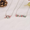 Wholesale Christmas letter necklace