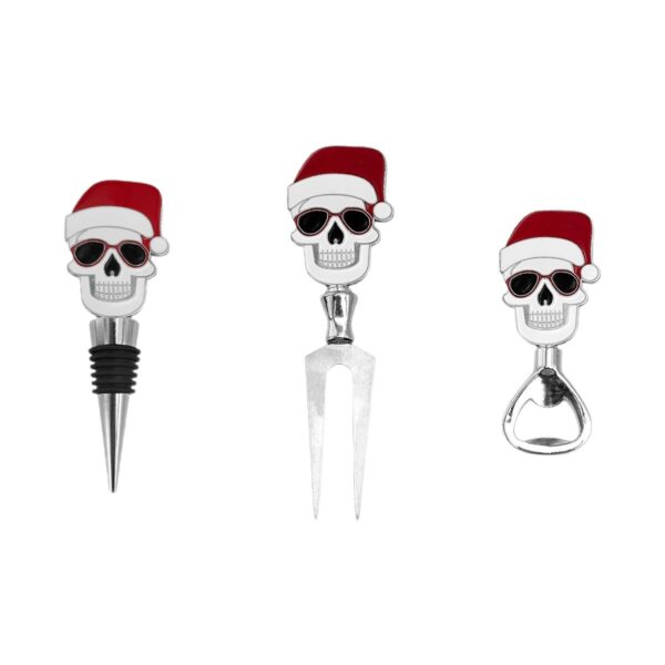 oly-74edf34aa7f31f4f39d77860e560fa33 Wholesale Christmas wine stopper, Christmas skull corkscrew, fruit fork wine bottle stopper