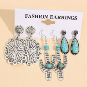 Wholesale Western Style 3 Pair Combination Earrings