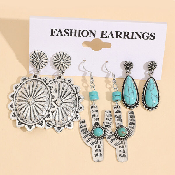 oly-74f13f6f798ae625a1dec4b1e18677ae Wholesale Western Style 3 Pair Combination Earrings