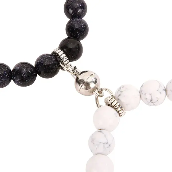 Wholesale Simple Style Round Alloy Tiger Eye Bracelets In Bulk