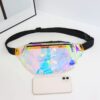 Wholesale 2023 New Fashion TPU Magic Color Laser Women's Waist Bag Transparent Waist Bag Shoulder Crossbody Bag Waterproof