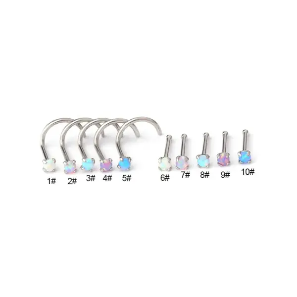 316L Stainless Steel Ear Cartilage Rings & Studs Geometric Waterproof Non Tarnish Surgical Steel
