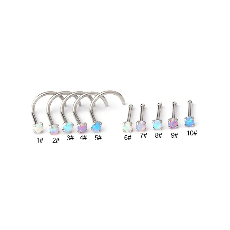Wholesale 316L Stainless Steel Ear Cartilage Rings & Studs Geometric Waterproof Non Tarnish Surgical Steel