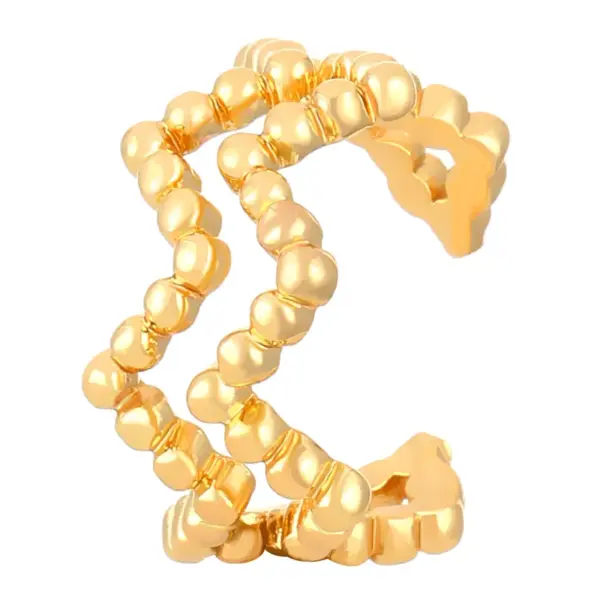 1 Piece Simple Style IG Style Geometric Plating 304 Stainless Steel Ear Cuffs