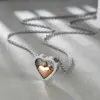 Wholesale Fashion Heart Shape Titanium Steel Plating Pendant Necklace 1 Piece