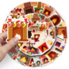 Wholesale 50 pcs/pack fireplace graffiti stickers Christmas decorative stickers