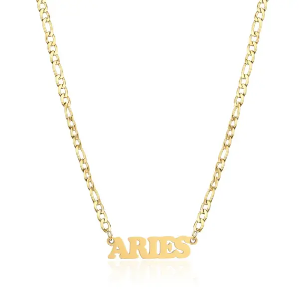 Wholesale Jewelry Simple Style Constellation 304 Stainless Steel 18K Gold Plated Plating Pendant Necklace