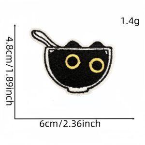 Black cat cloth patch 6#