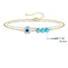 Wholesale Retro Devil's Eye Stainless Steel Turquoise Plating 18k Gold Plated Bracelets