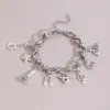 Hawaiian Bohemian Beach Starfish Shell Hippocampus Pearl 304 Stainless Steel Stainless Steel Chain Bracelets In Bulk