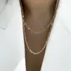 Wholesale PVD Coated 18K Gold Real Gold Plated Twist 304 Stainless Steel Simple Style Waterproof Non Tarnish 304 Stainless Steel Necklace