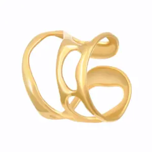 54 18K Real Gold Liquid Hollow N-1101