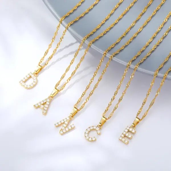 Wholesale Real Gold Plated Constellation 304 Stainless Steel Simple Style Classic Style Waterproof Non Tarnish 304 Stainless Steel Pendant Necklace