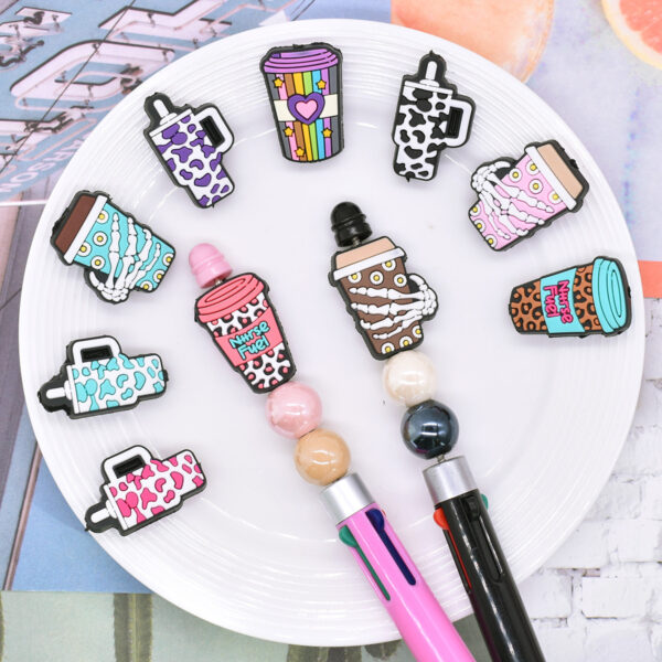 Wholesale DIY Leopard Print Series High-Value Beaded Pen